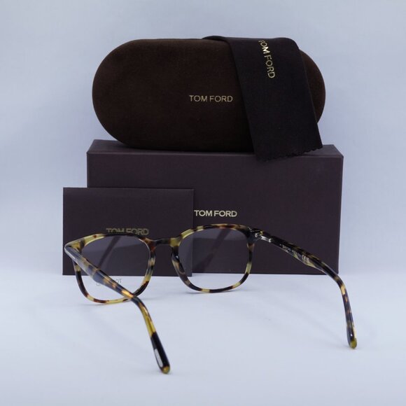 Tom Ford FT5505 053 Eyeglasses Havana 52mm Square Frame - Picture 11 of 11